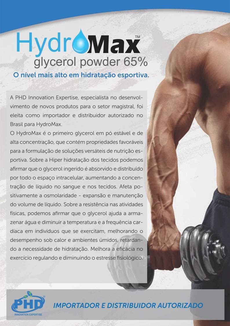 Hydromax ( Glycerol Glicerol Powder 65% ) 1000mg Pote 60 Cápsulas